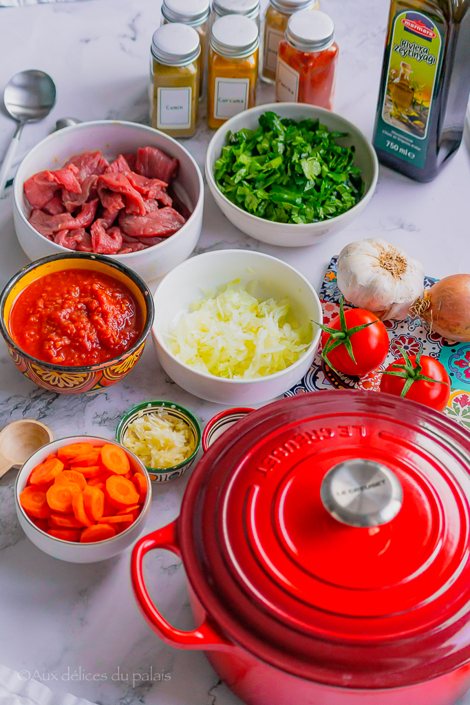 Loubia (haricots blancs à la tomate et bœuf)