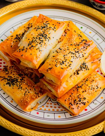 Bricks saumon fumé, ricotta et épinards au four