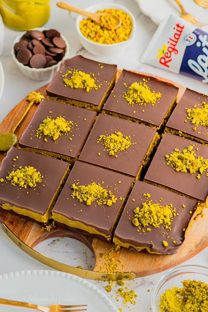 gâteau au chocolat façon Tablette de chocolat de Dubaï 