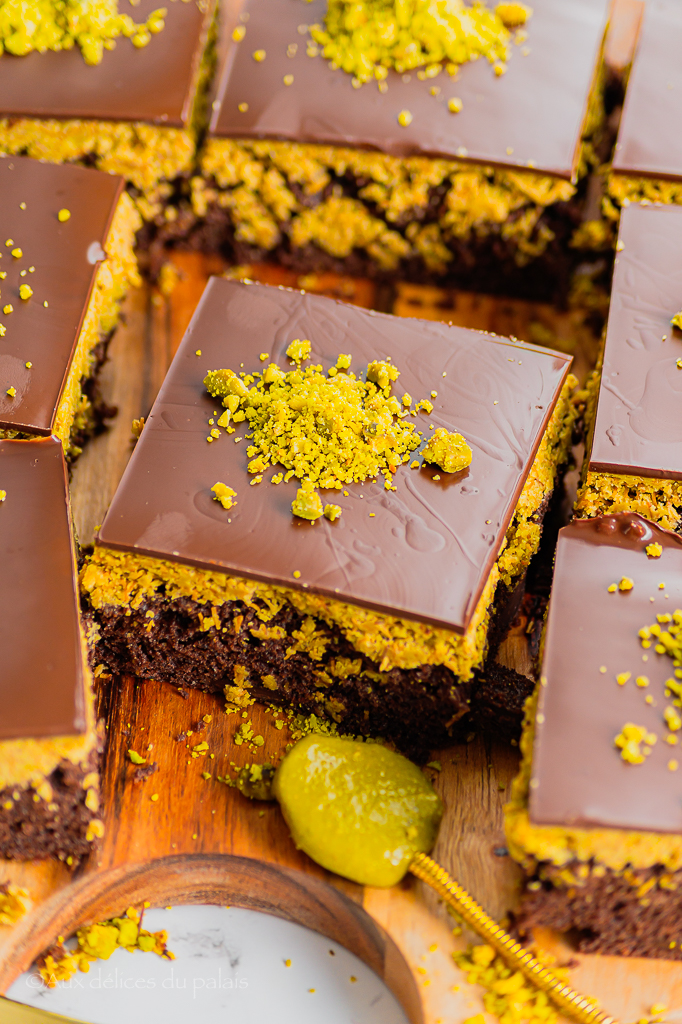 Brownie Kunafa Pistache et Chocolat